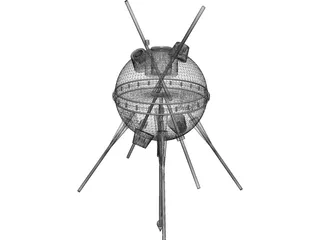 Luna 1 Probe 3D Model