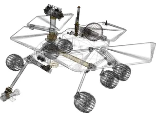 Mars Express Rover 3D Model