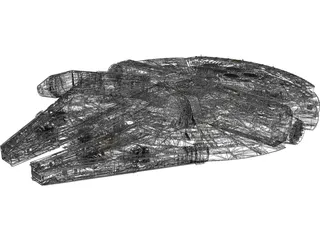 Star Wars Millenium Falcon 3D Model