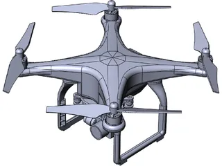 DJI Phantom 3 Drone 3D Model