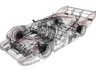 Porsche 956 (1983) 3D Model