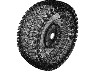 Maxxis Offroad Tire 3D Model