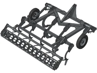 Cultivator Subsoiler 3D Model