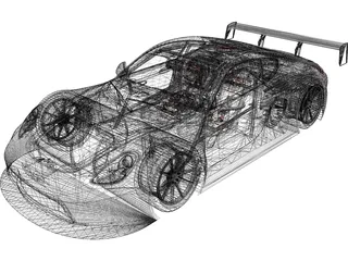Porsche Cayman Concept SuperSport 3D Model