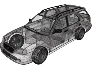 Suzuki Baleno Kombi (1999) 3D Model