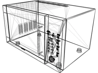 Microwave 3D Model