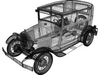 Ford Model A (1929) 3D Model
