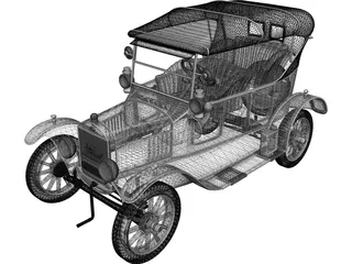 Ford Model T (1924) 3D Model