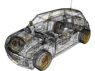 Mini Cooper S Modified (2005) 3D Model