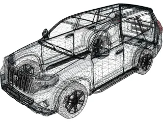 Toyota Land Cruiser Prado (2016) 3D Model
