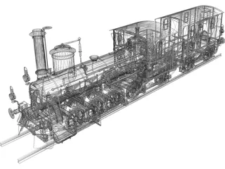 Train Locomotive 3D Model