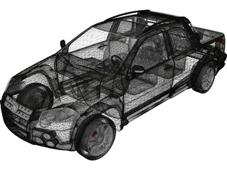 Fiat Strada Adventure (2013) 3D Model