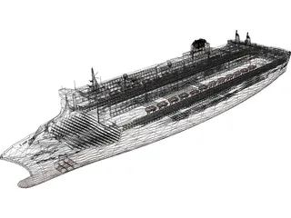 RMS Queen Mary 2 3D Model