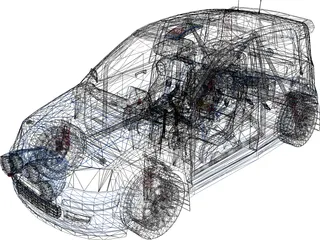 Fiat Panda Kit Car 3D Model