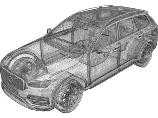Volvo XC90 (2017) 3D Model