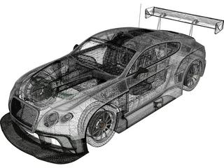 Bentley Continental GT3 (2014) 3D Model