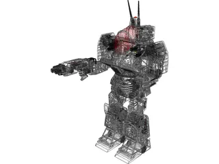 Mech Battlemaster 3D Model