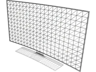 Samsung TV Curved 3D Model