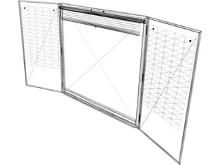 Openable Whiteboard 3D Model