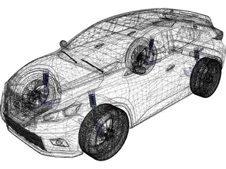 Nissan Murano (2016) 3D Model