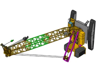 Liebherr LR1400/1 440t Crane 3D Model