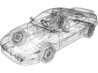Toyota MR2 GT-S 3D Model