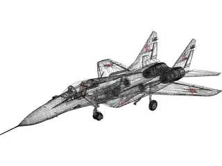 MiG-29A Fulcrum 3D Model