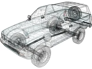 Opel Frontera Sport (1992) 3D Model