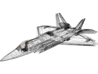 F-22 Raptor 3D Model