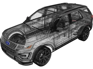 Ford Explorer (2016) 3D Model
