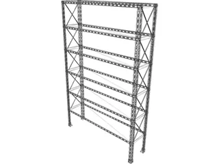 Metal Shelf 3D Model