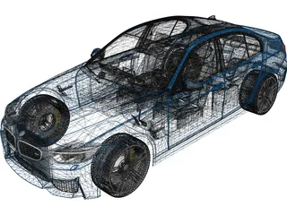 BMW M3 F30 Sedan (2015) 3D Model