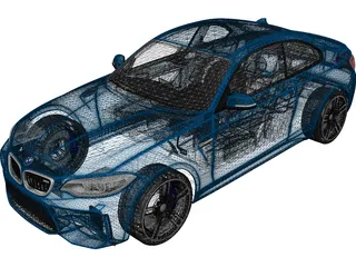 BMW M2 (2017) 3D Model