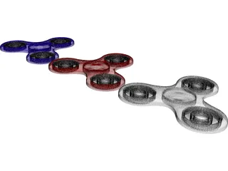 Fidget Hand Spinner 3D Model