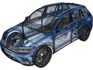 Volkswagen Tiguan 2.0 TDi (2017) 3D Model