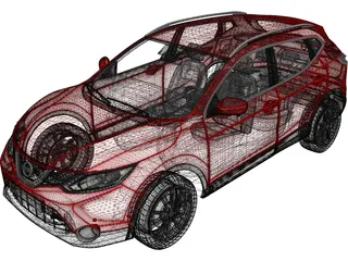 Nissan Qashqai (2014) 3D Model