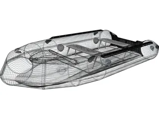 Inflatable Boat 3D Model