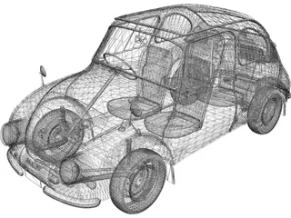 Subaru 360 (1958) 3D Model