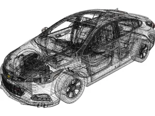 Chevrolet Cruze RS (2018) 3D Model