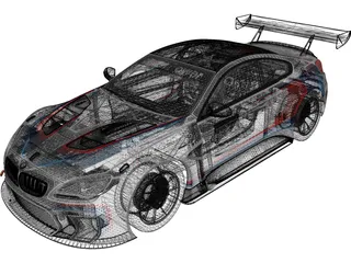 BMW M6 GT3 (2016) 3D Model