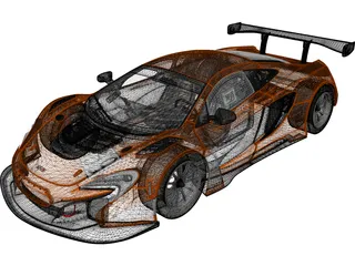 McLaren 650S GT3 (2014) 3D Model