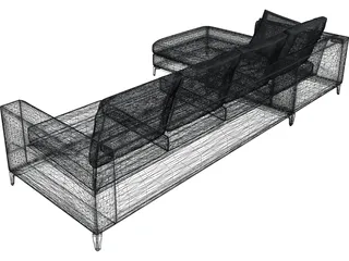Minotti Anderson Sofa 3D Model