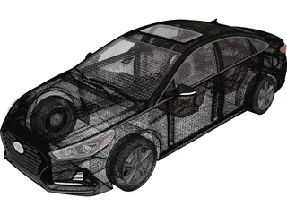 Hyundai Sonata (2018) 3D Model