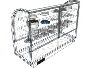 Bakery Display Case 3D Model