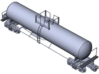 Tank Car 3D Model