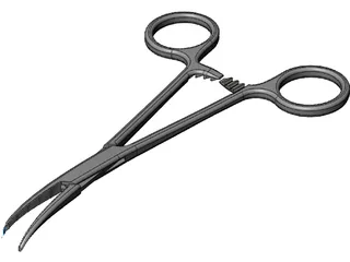 Surgical Hemostats 3D Model