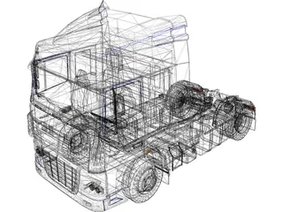 DAF XF 105 3D Model