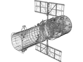 Hubble Space Telescope 3D Model