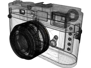 Leica M9 Digital Camera 3D Model