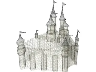 Grand Castle 3D Model